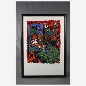 Prof. Jörg Immendorff, "3. Oktober 90"