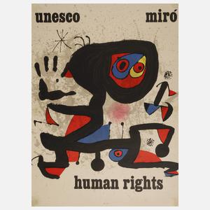Joan Miro, Plakat "Unesco human rights"