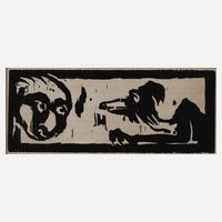 Prof. Emil Nolde, "Gnomenkopf und Fabeltier"111