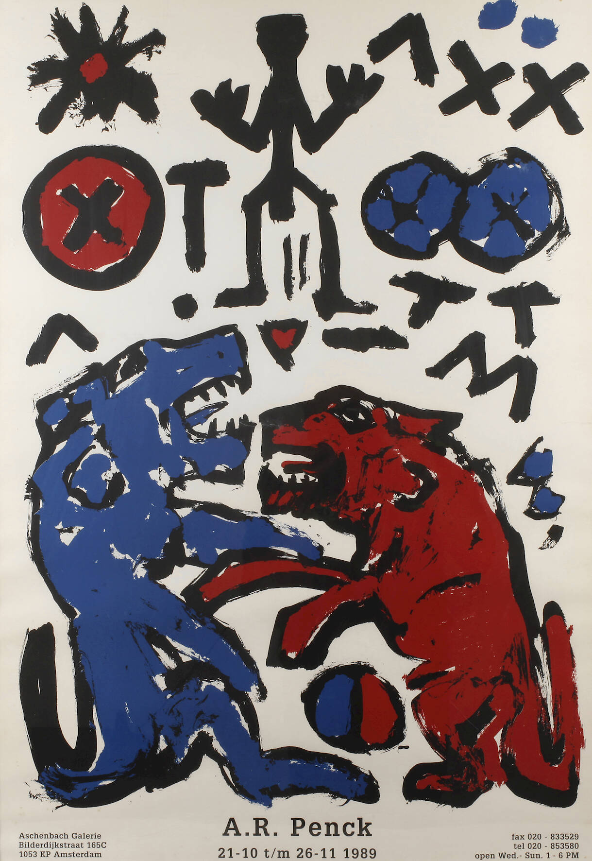 A. R. Penck, Originalgraphisches Plakat