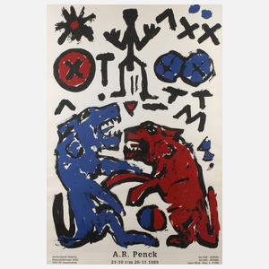 A. R. Penck, Originalgraphisches Plakat