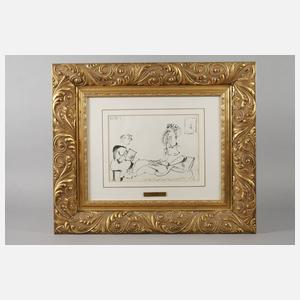 nach Pablo Picasso, Beim Vorlesen