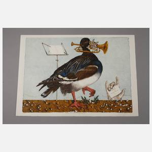 Michael Prechtl, "Großer schwarzer Trompetervogel"