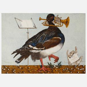 Michael Prechtl, "Großer schwarzer Trompetervogel"