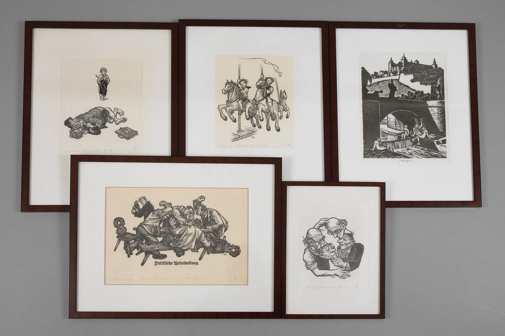 Richard Rother, Konvolut Holzschnitte