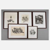 Richard Rother, Konvolut Holzschnitte111