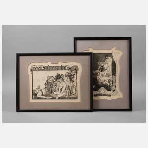 Prof. Franz Stassen, Paar Grafiken