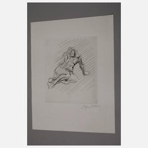 Jaques Villon, Kauernder Akt