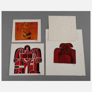 Prof. Gerd Winner, Vier Druckgrafiken