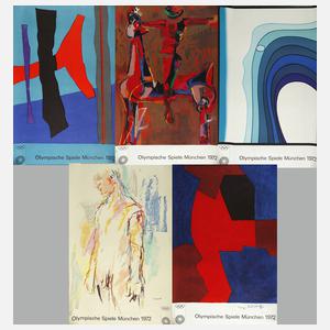 Plakate zu den Olympischen Spielen in München