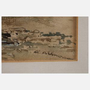 Anton Altmann d. J., Landschaft mit Regenbogen