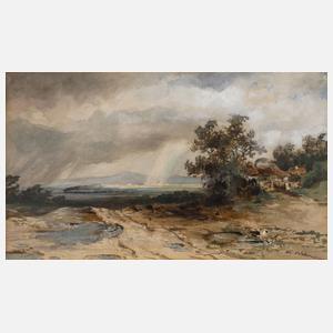 Anton Altmann d. J., Landschaft mit Regenbogen