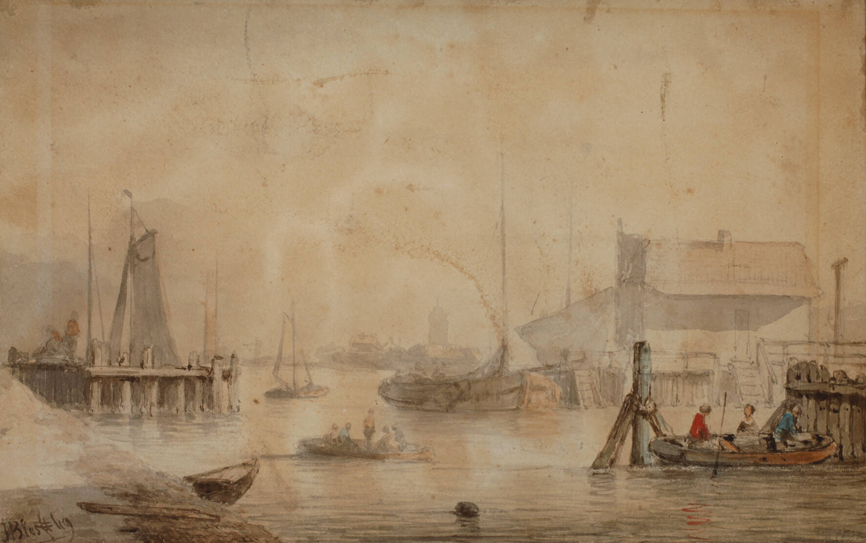 Joseph Bles, attr., Hafenansicht
