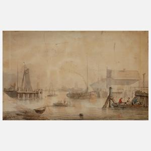 Joseph Bles, attr., Hafenansicht