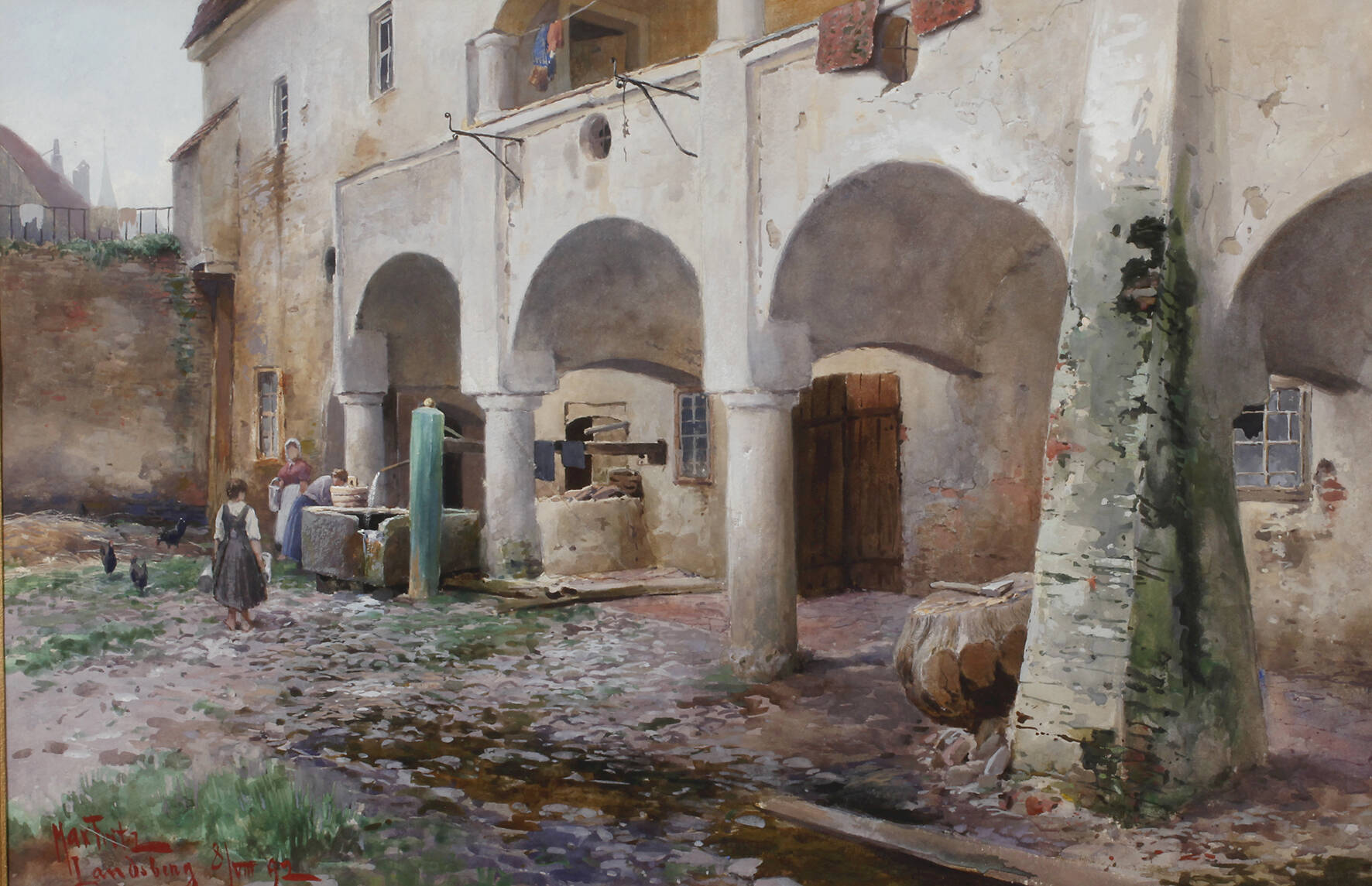 Prof. Max Fritz, Am Brunnen