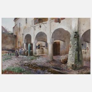 Prof. Max Fritz, Am Brunnen