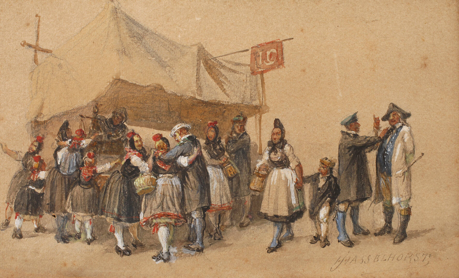 Heinrich Hasselhorst, Marktszene