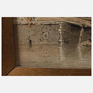 Everhadus Koster, attr., "Amsterdamer Hafen“