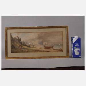 C. Müller, Küstenlandschaft mit Kreidefelsen