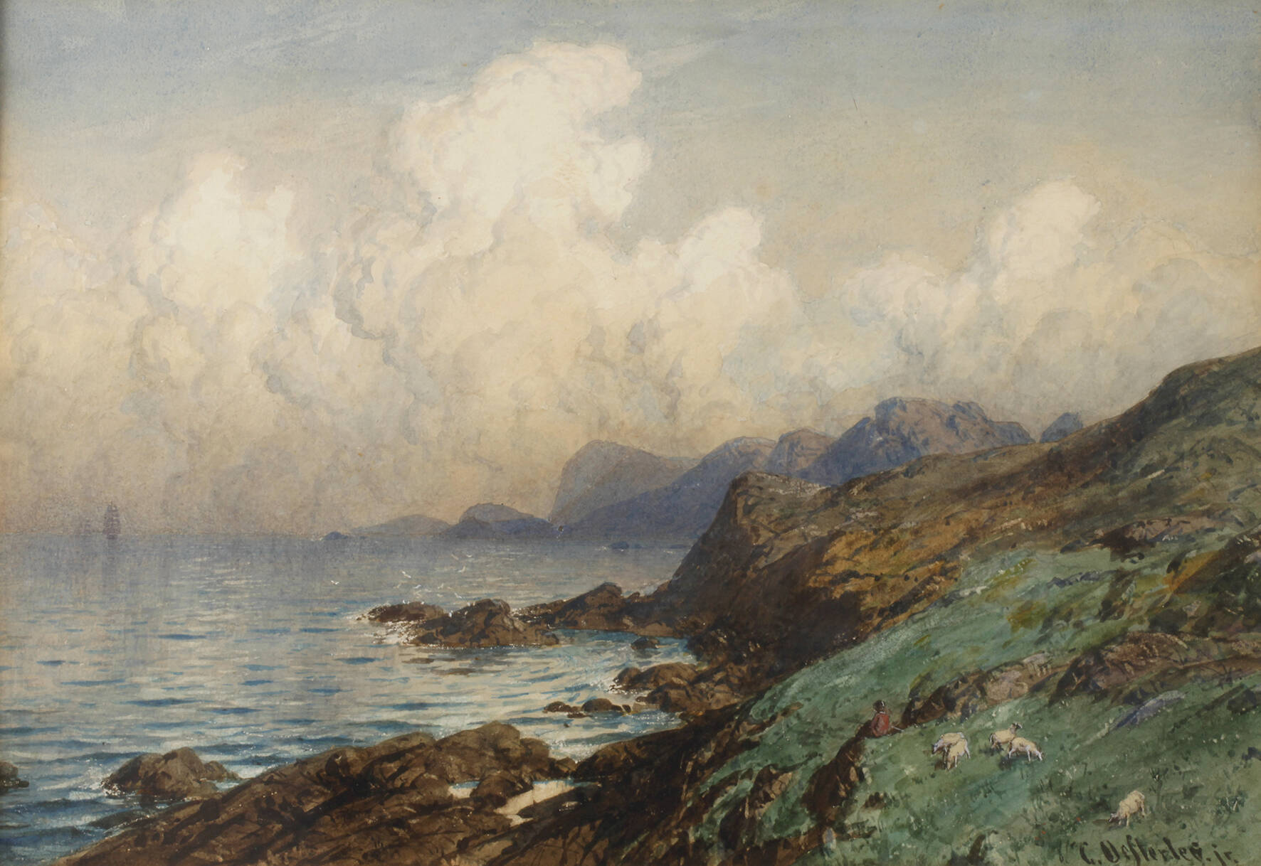 Carl August Oesterley, Küstenlandschaft