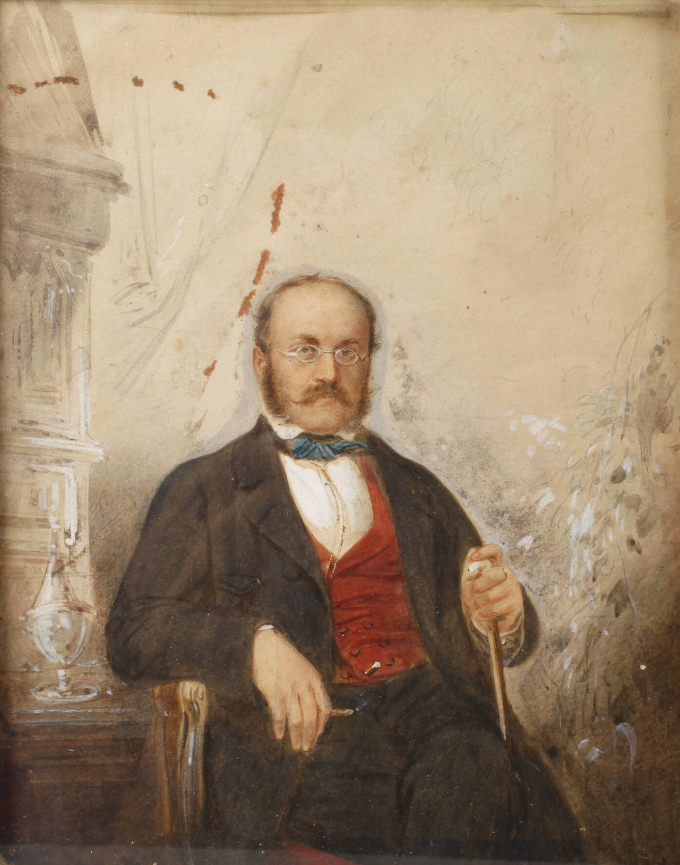 Bildnis eines sitzenden Herren