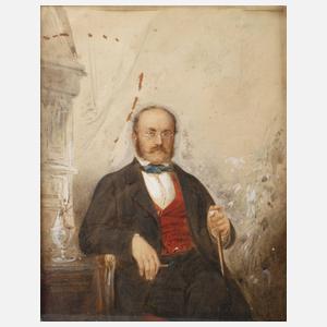 Bildnis eines sitzenden Herren