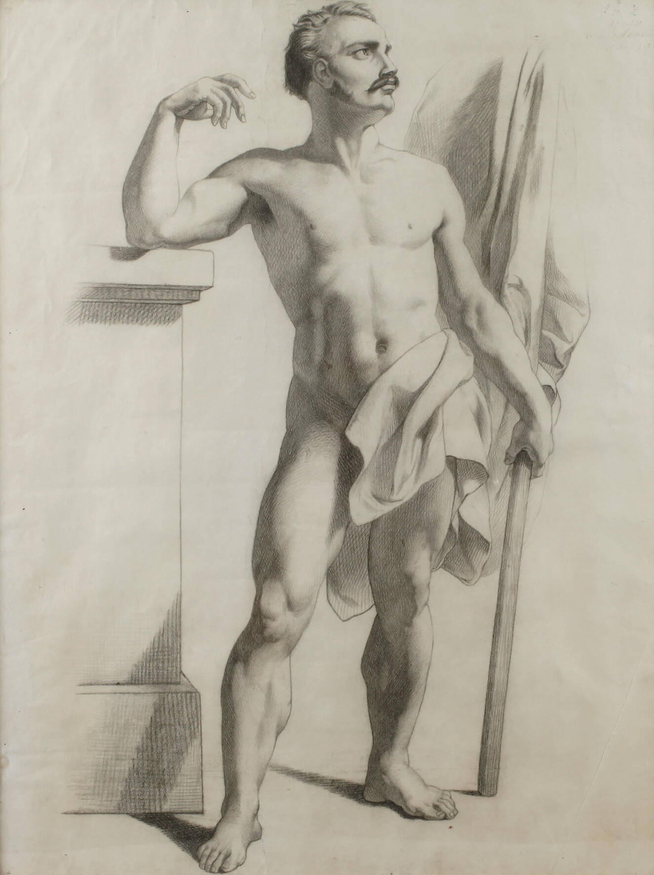 Stehender männlicher Akt