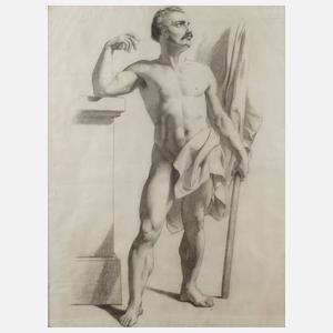 Stehender männlicher Akt