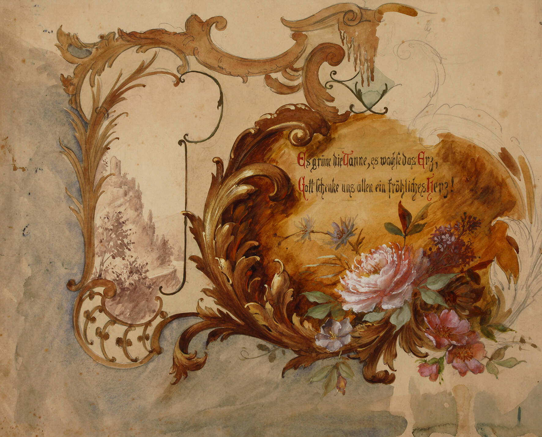 Entwurf für eine Supraporte