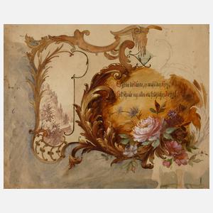 Entwurf für eine Supraporte