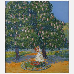 Franz Gaudeck, Dame im Park