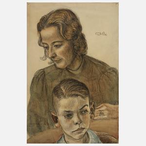 Prof. Kurt Günther, Mutter mit ihrem Kind