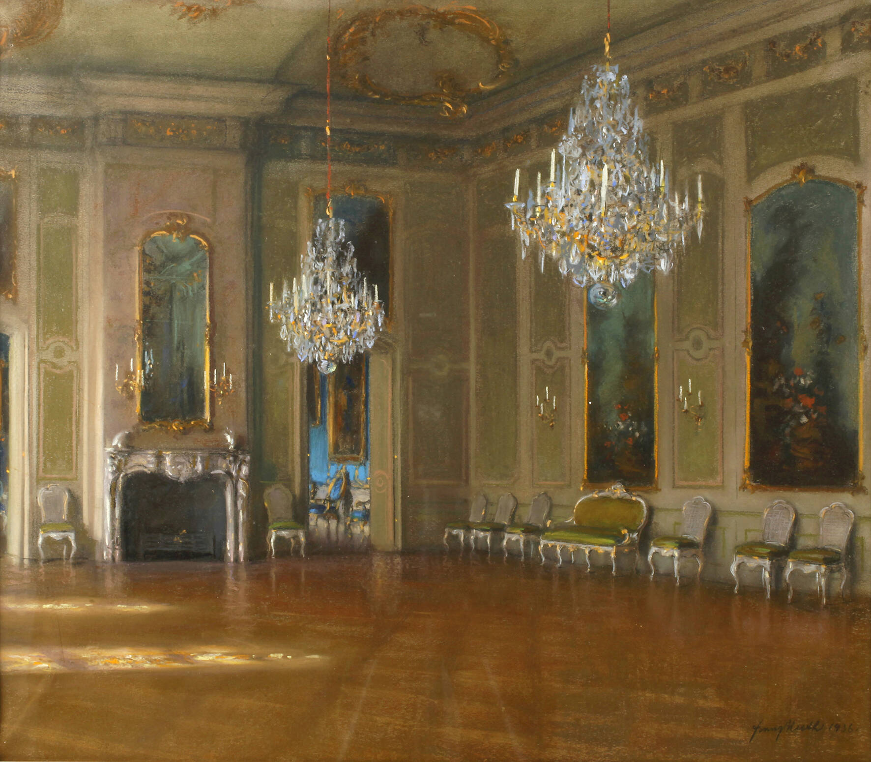 Prof. Franz Huth, Festsaal im Breslauer Schloss