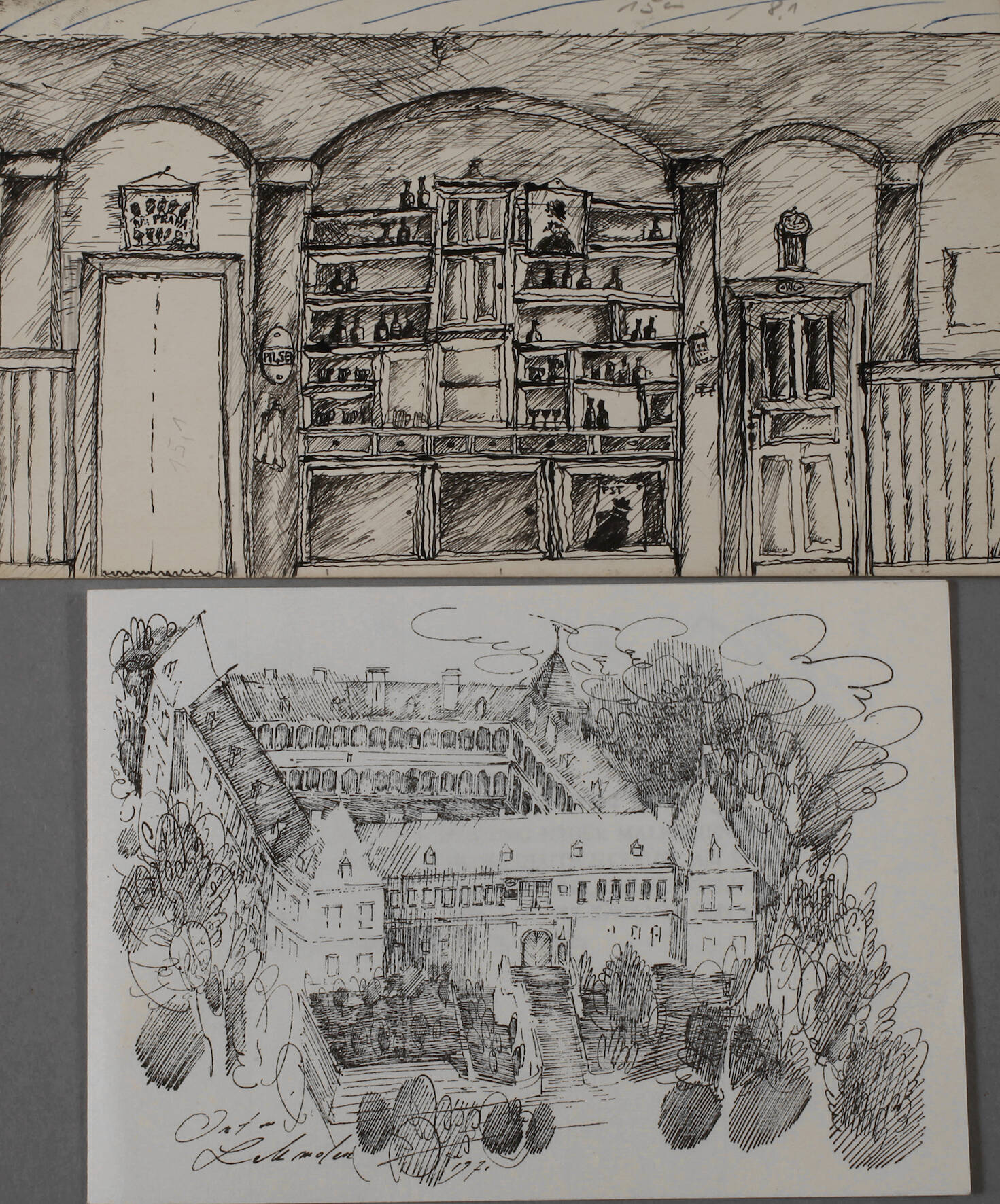 Prof. Anton Lehmden, attr., In der Apotheke