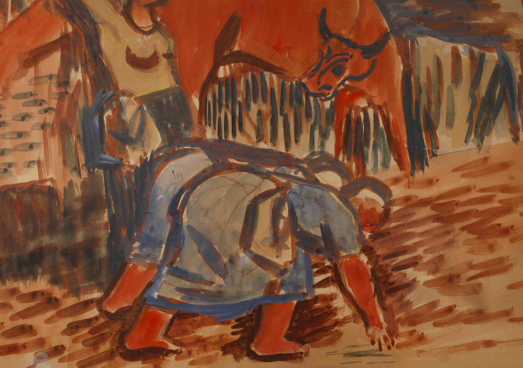 Bauern bei der Arbeit