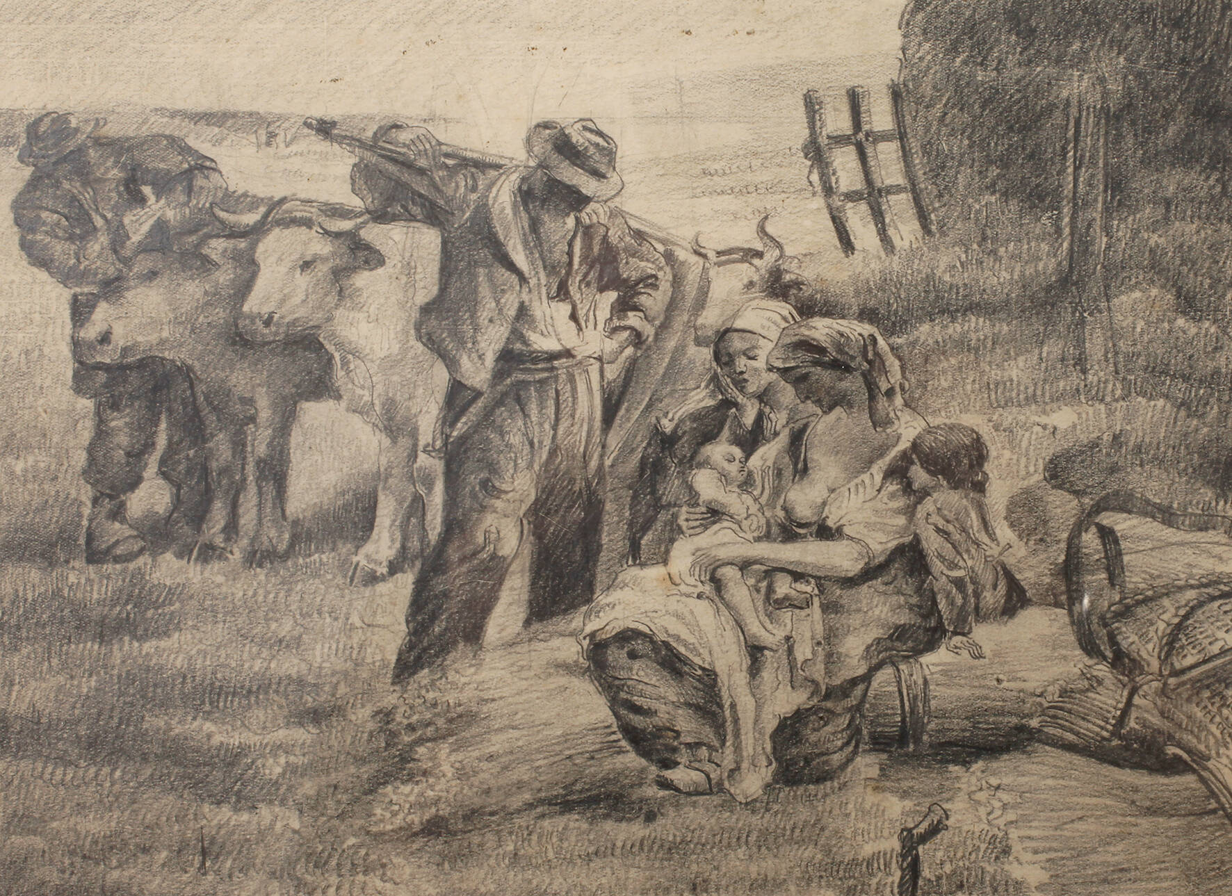 Bei der Arbeitspause