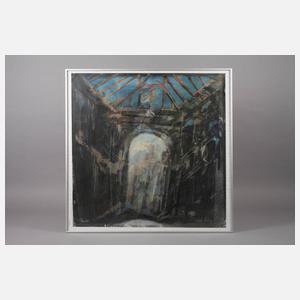 Das Innere einer Kirchenruine