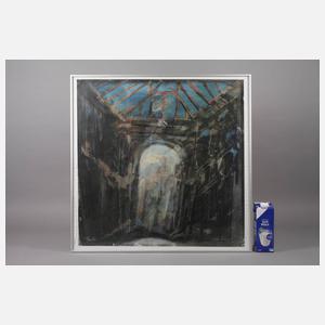 Das Innere einer Kirchenruine