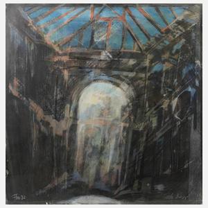 Das Innere einer Kirchenruine