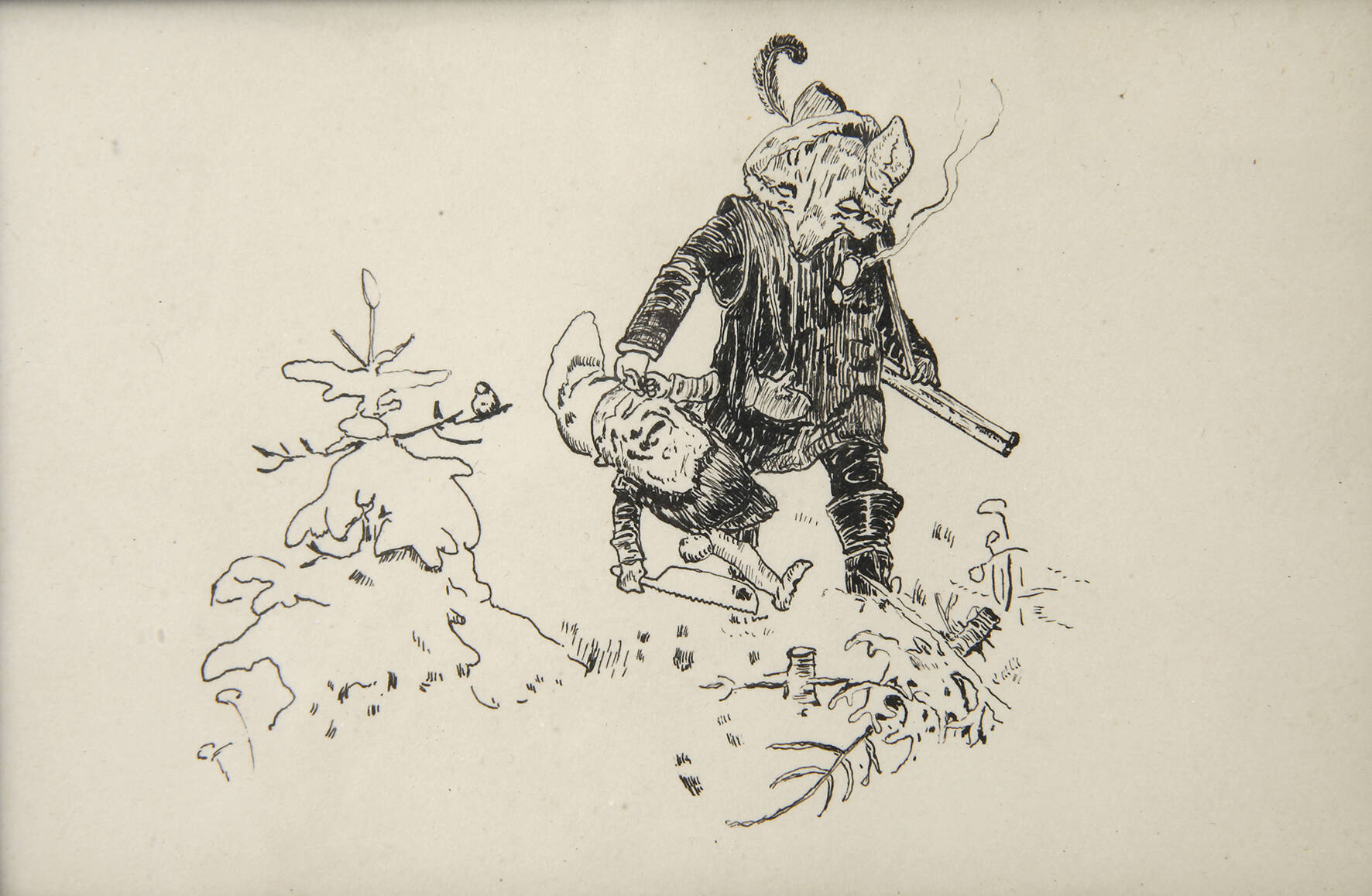 Der Zwerg und der Förster