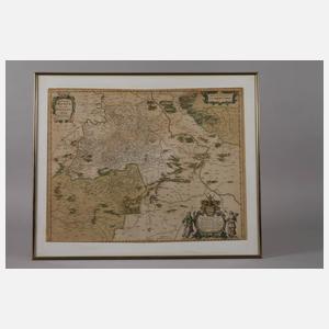 Hendrik Hondius, Karte Gebiet Meißen und Vogtland