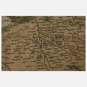 Hendrik Hondius, Karte Gebiet Meißen und Vogtland