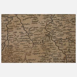 Hendrik Hondius, Karte Gebiet Meißen und Vogtland