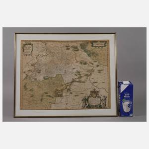 Hendrik Hondius, Karte Gebiet Meißen und Vogtland