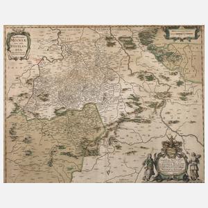 Hendrik Hondius, Karte Gebiet Meißen und Vogtland