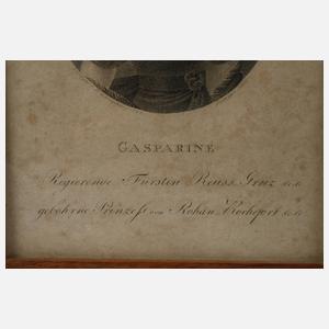 G. Döbler, Portrait Casparine Fürstin von Reuß