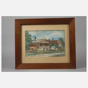 Prof. Hermann Pampel, attr., Bauernhof in Kochel