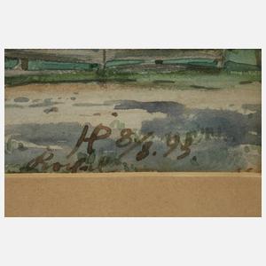 Prof. Hermann Pampel, attr., Bauernhof in Kochel