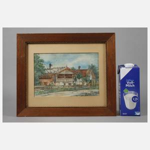 Prof. Hermann Pampel, attr., Bauernhof in Kochel