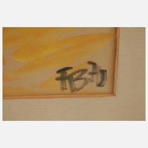 Fredo Bley, Baumstämme am Waldrand